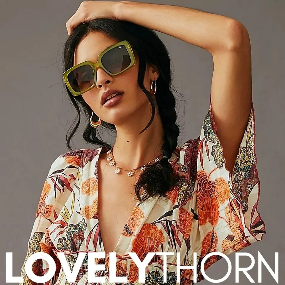 QUAY // ltd ed paris hilton premium-injection green frames brown fade lens